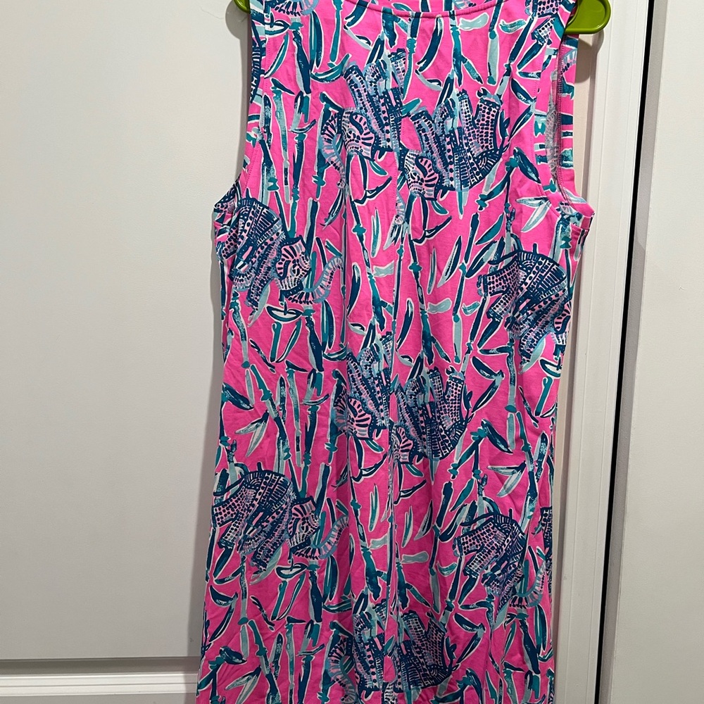 Lilly Pulitzer Mandevilla Pink Extra Lucky Dress Size XL - Picture 7 of 10